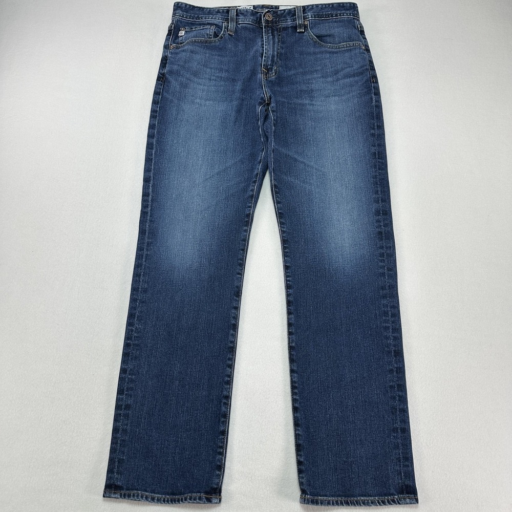 AG Adriano Goldschmied B-Type III Jeans Mens 32x30 Blue Relaxed Straight Denim